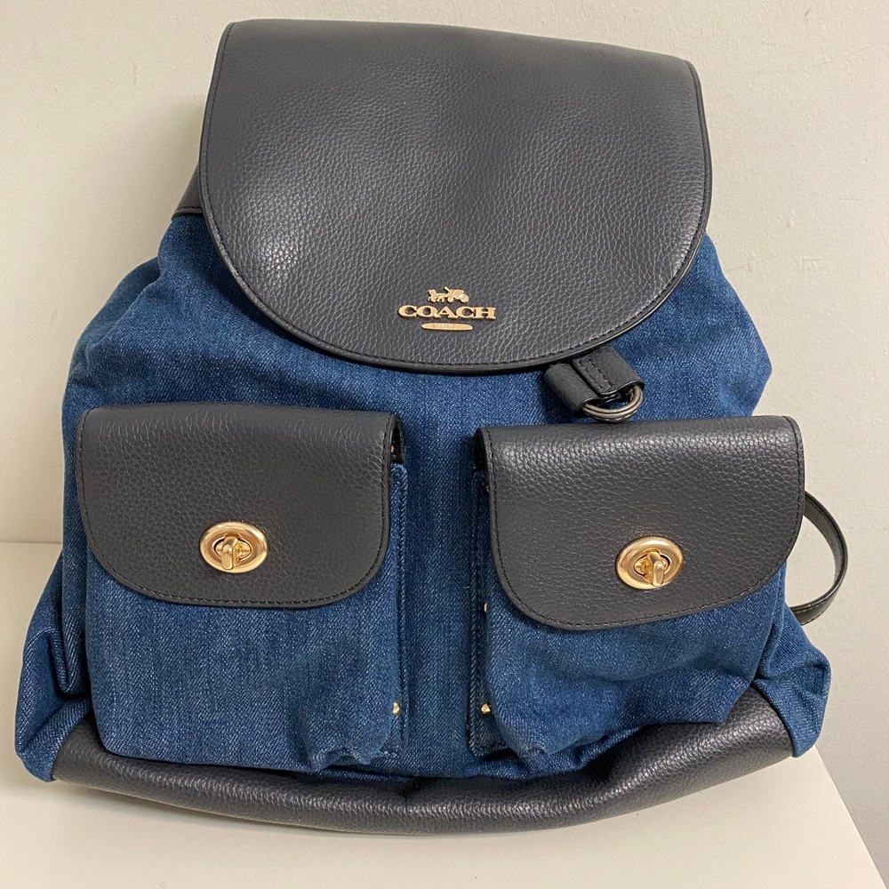 Coach canvas back pack for women